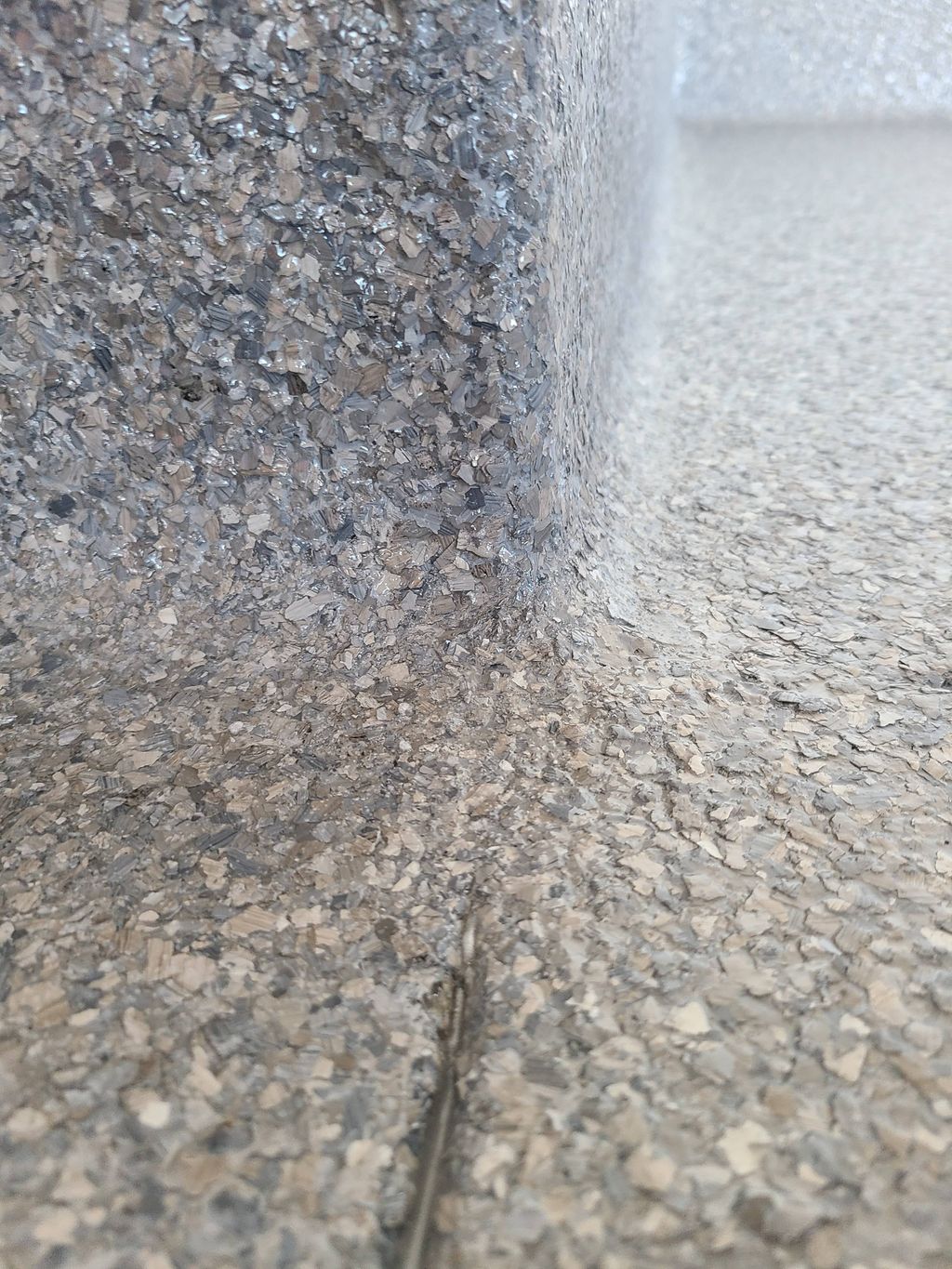 Vinyl stone series chip. Floor & foundation.