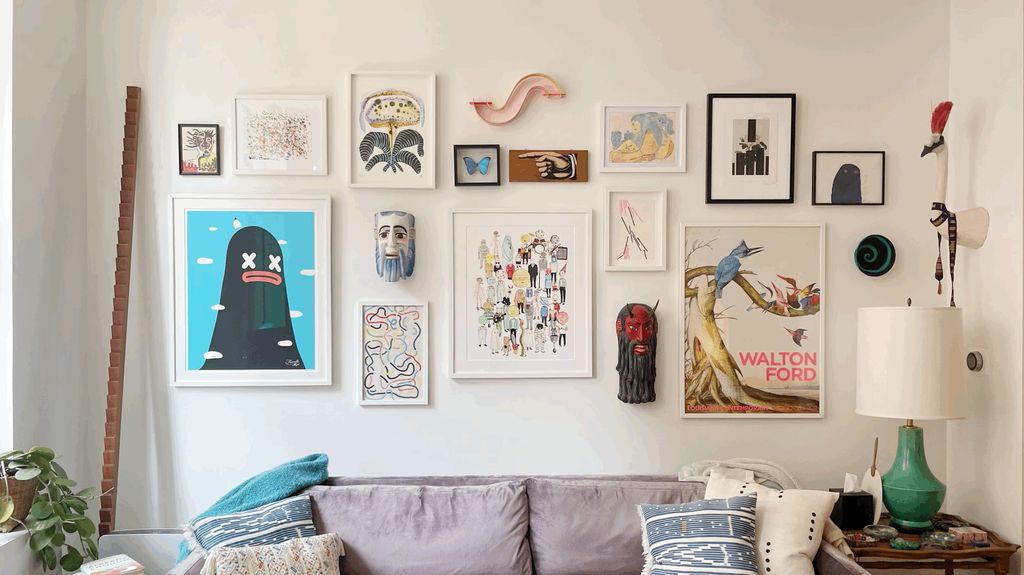 Custom gallery wall layout