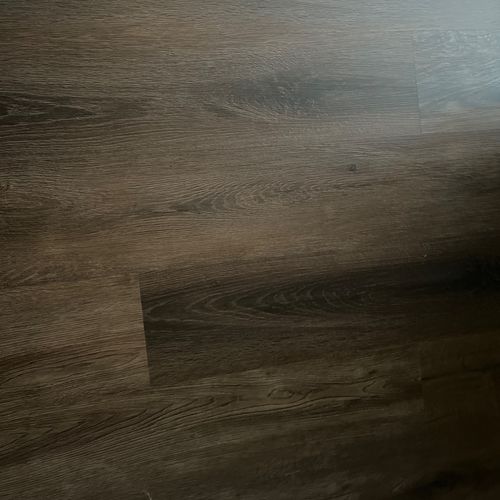 I hired Gabe’s Flooring to install vinyl plank. He