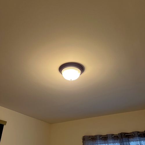 Changed my light to a ceiling fan
