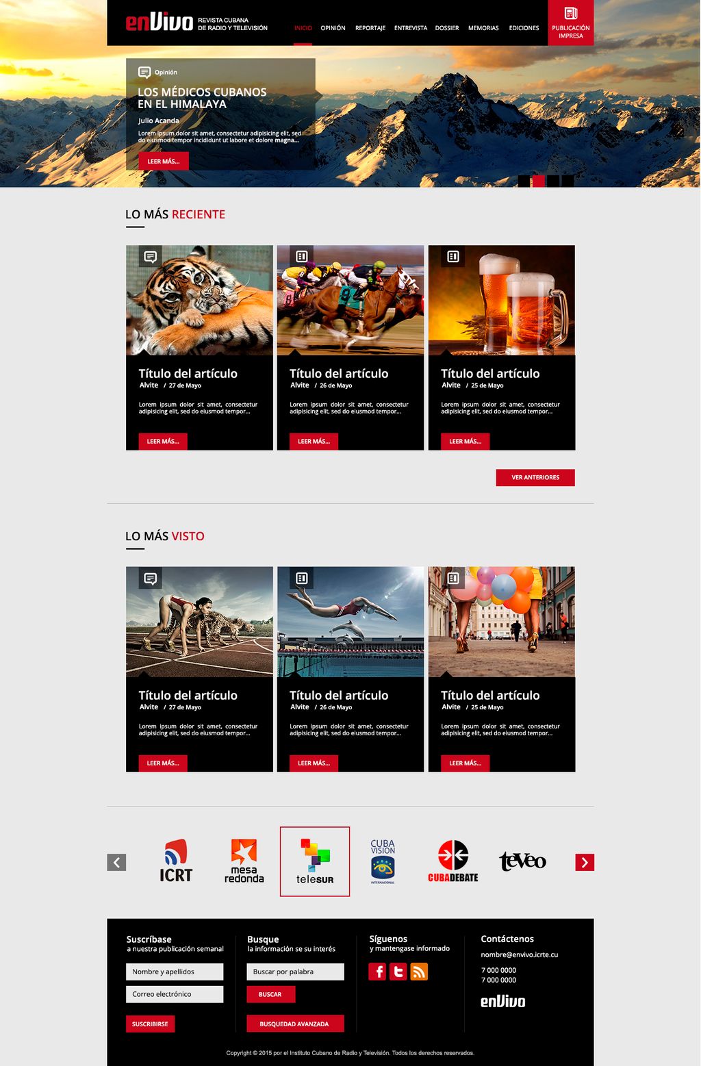 Projects and media