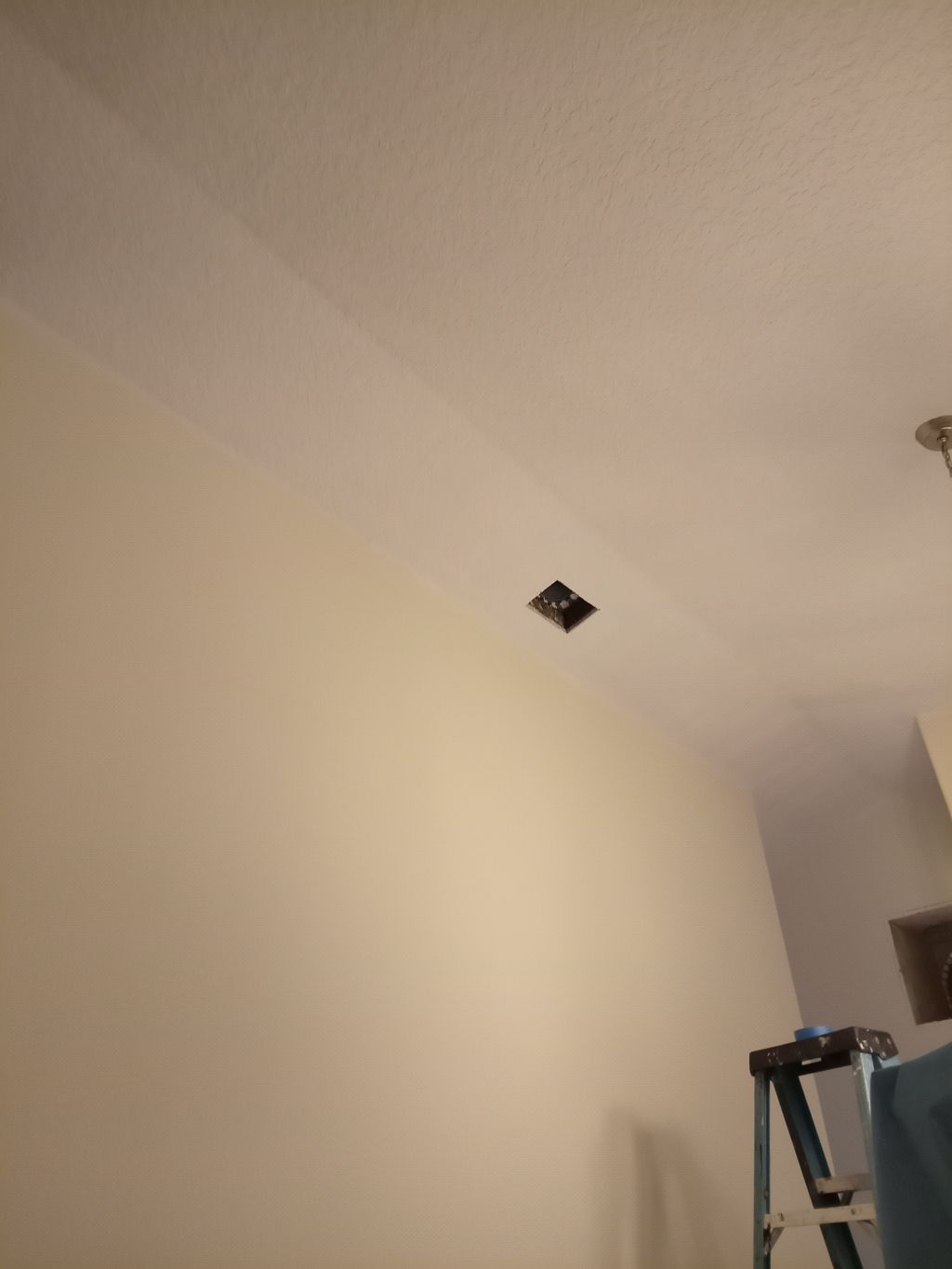 New paint on walls and ceiling also cleaned the ou