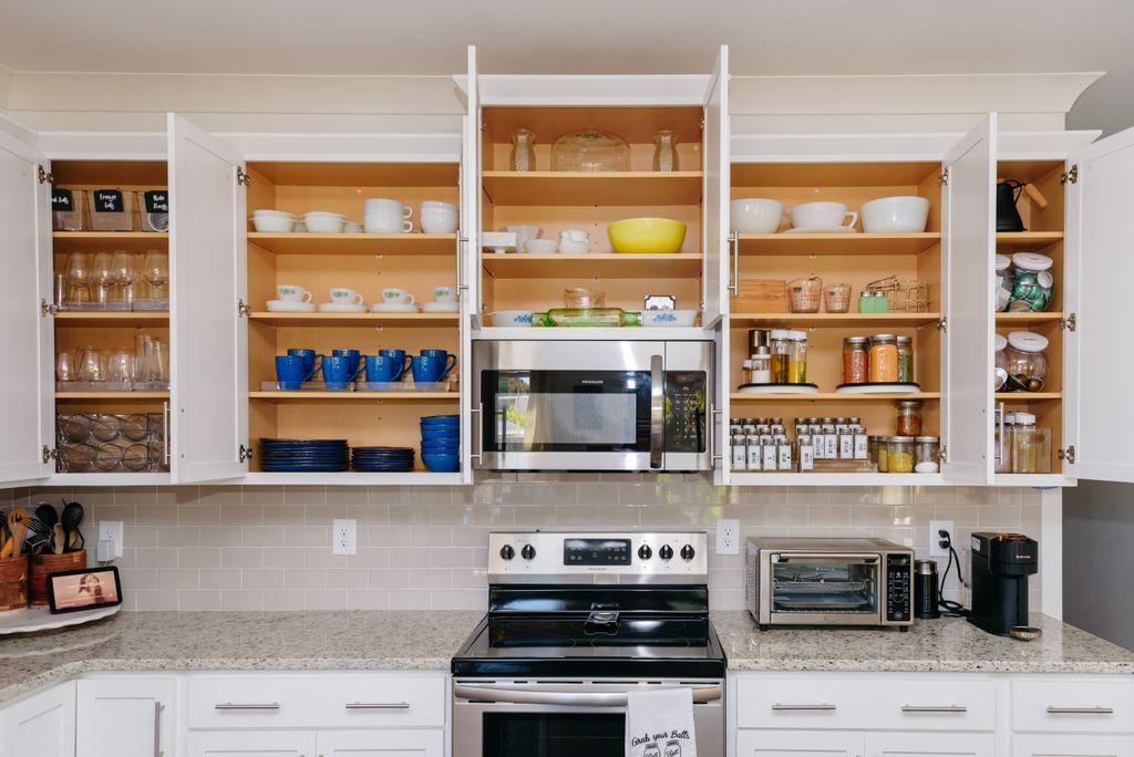 Fully completed kitchen reorganization project com