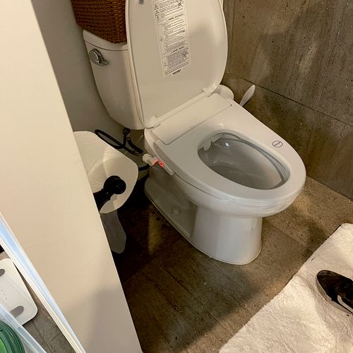 New moen toilet bidet installation. Quick and effe