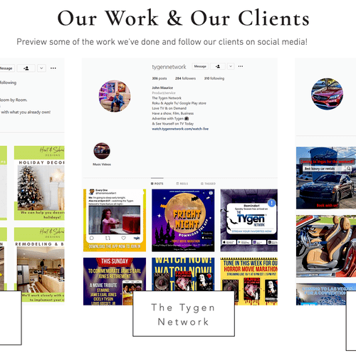 Our Work & Our Clients