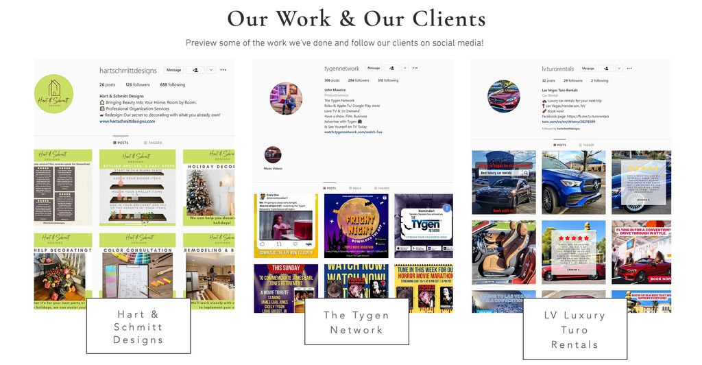 Our Work & Our Clients