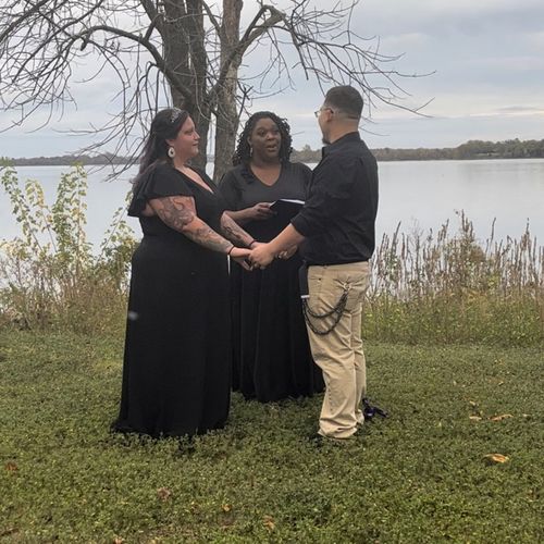 Tia was the perfect officiant for our small non co