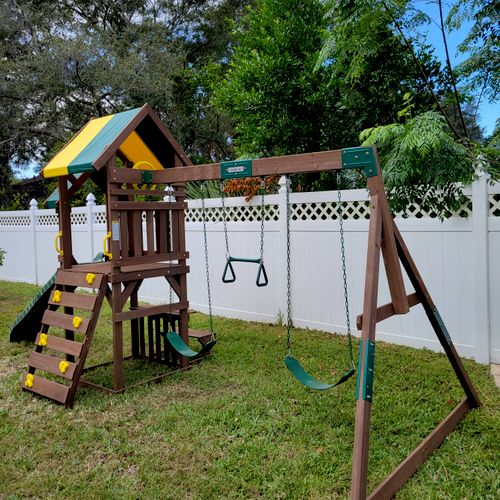Play Set installed for customer. 