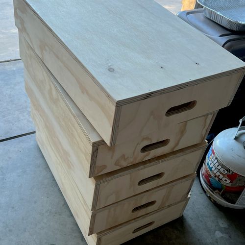 I reached out to Jesse to make me some wooden boxe