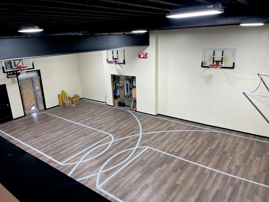 Multiple baskets and court space