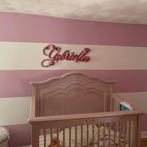 Dave painted my daughters room. He went above and 
