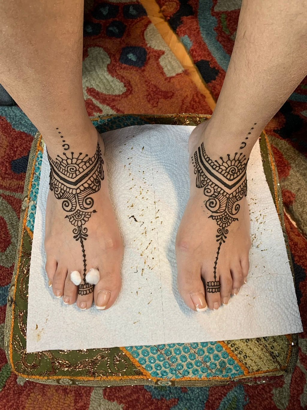 Designed with Henna paste