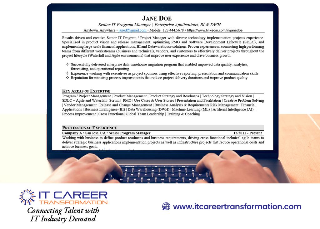 IT Career Transformation - IT Professional Resume