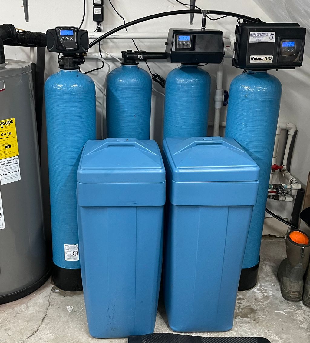 softener, tannins unit, sulfur unit