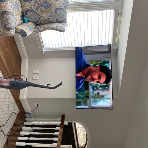 Anthony did a great job hanging my Tv.   He sugges
