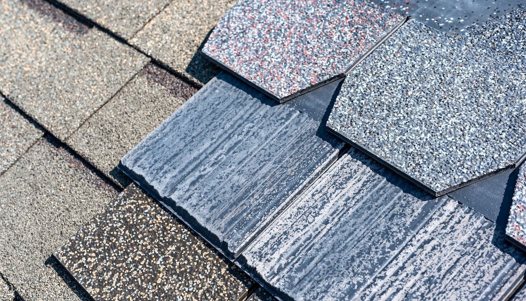 synthetic roof shingles and tiles