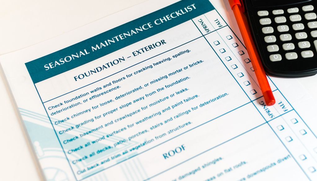 Here's your seasonal home maintenance checklist.