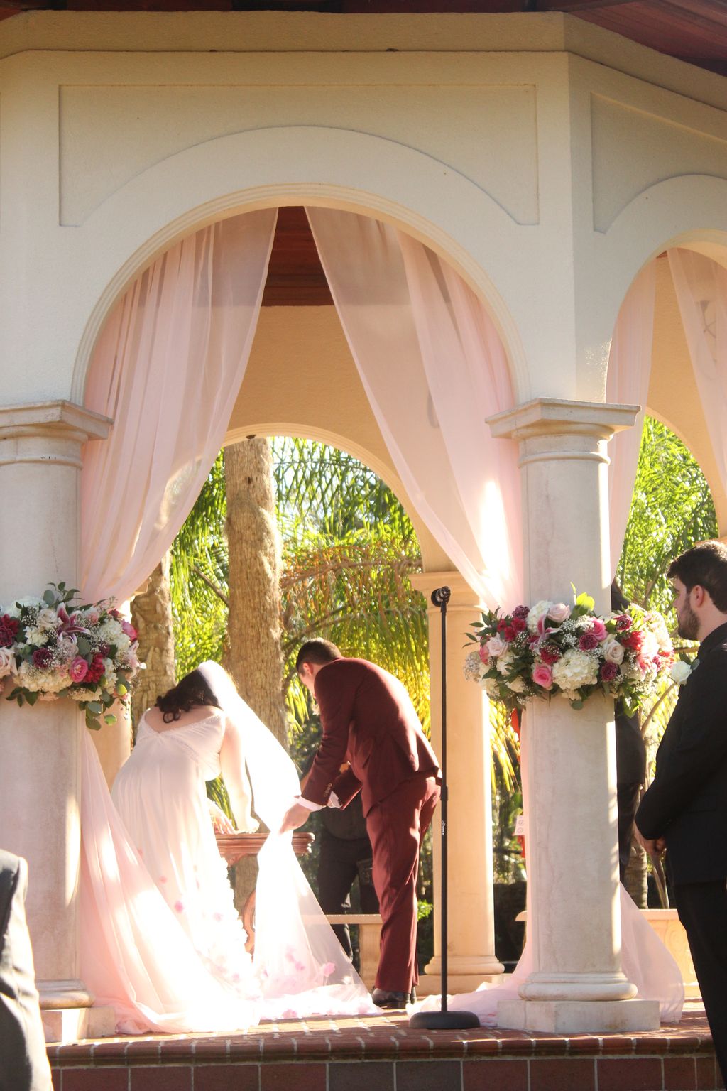 Signing the marriage license