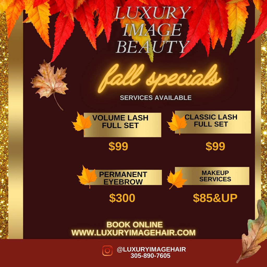 Fall specials all month long