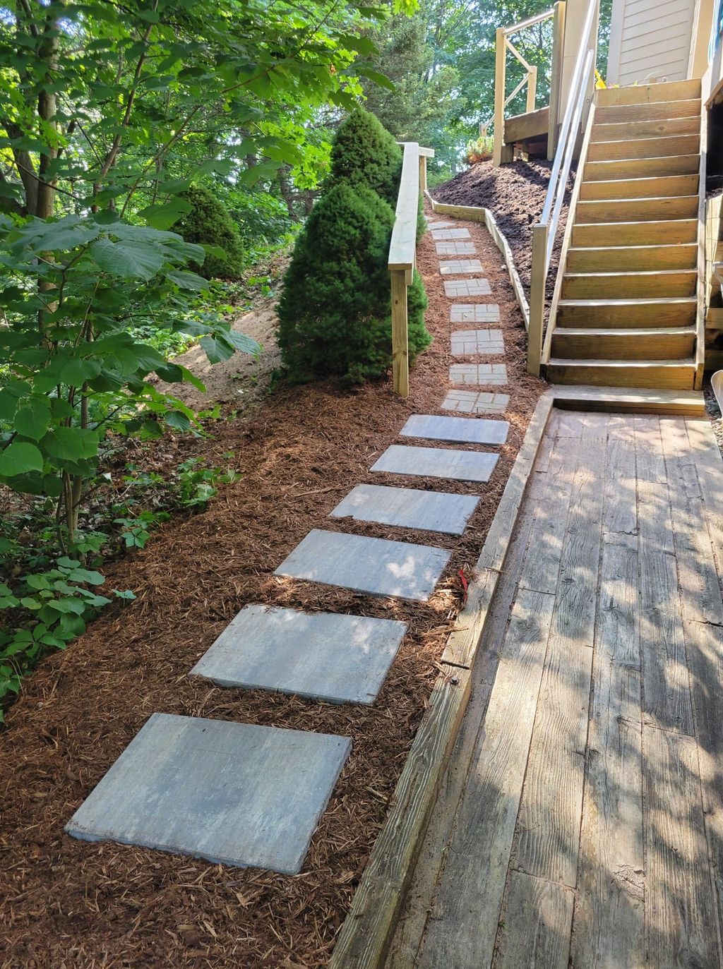 Mulch & Paver Install