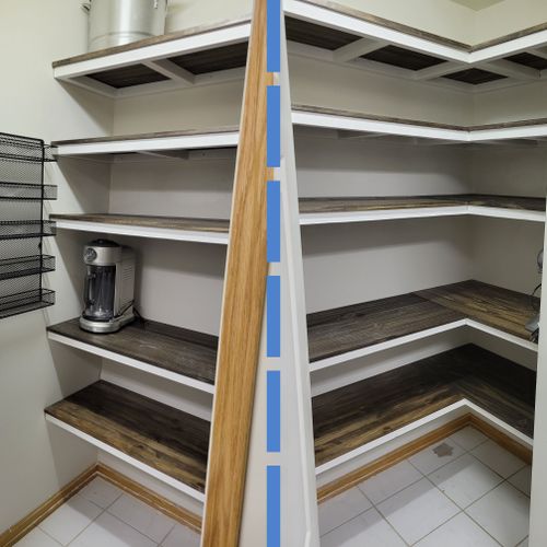 Custom Pantry Shelves