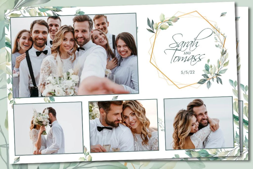 Our photo booth rental package includes custom pho