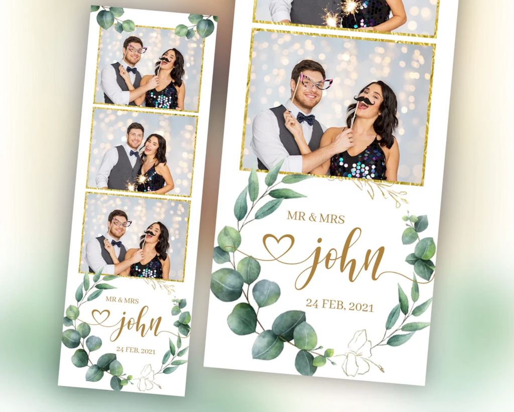Our photo booth rental package includes custom pho