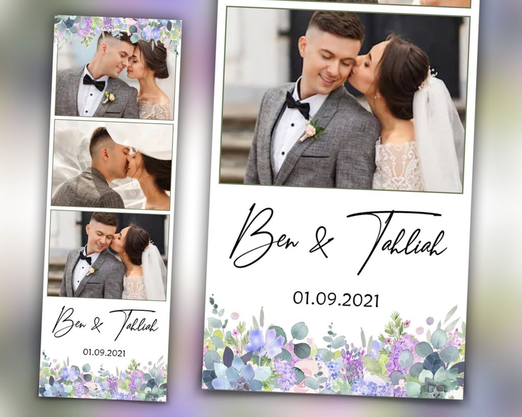 Our photo booth rental package includes custom pho