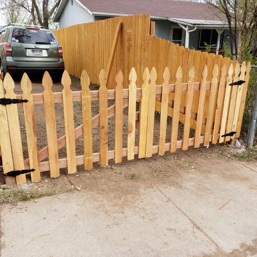 Gothic double gate for a driveway... we would typi