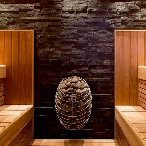 Custom sauna and electric heater