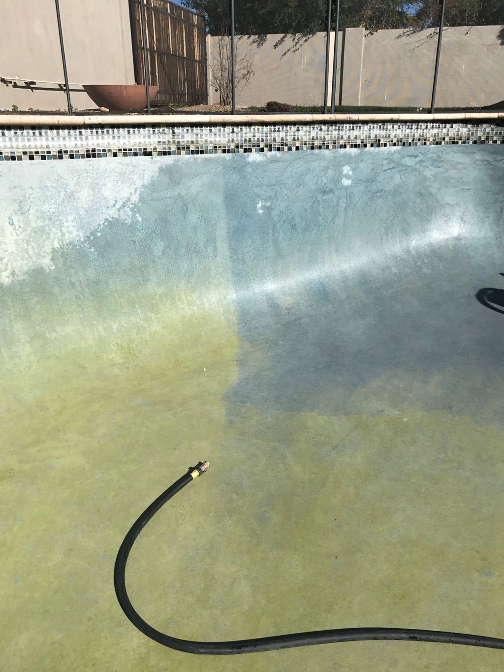 Acid wash to remove staining