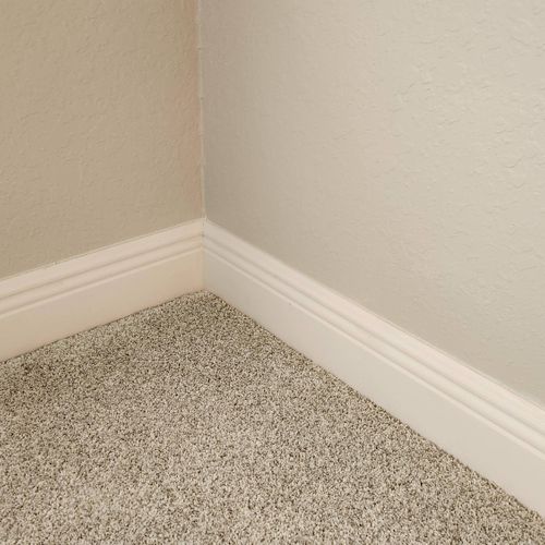 Anderson installed new baseboards. The experience 
