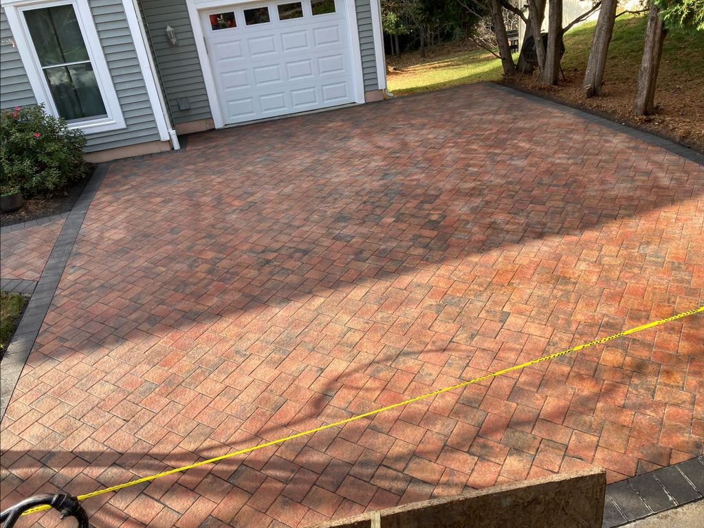 Brick Paver Pressure Washing and Re Sand 