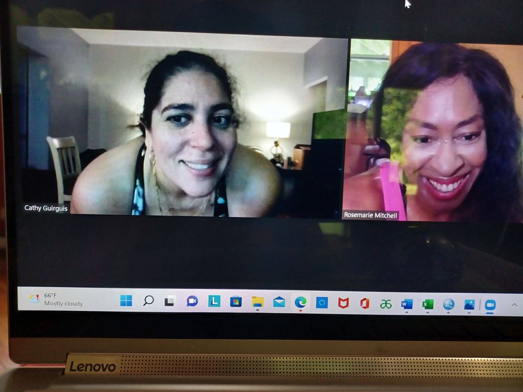 Remote training with one of my clients