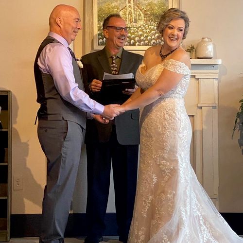 Thank you so much for officiating our wedding! The