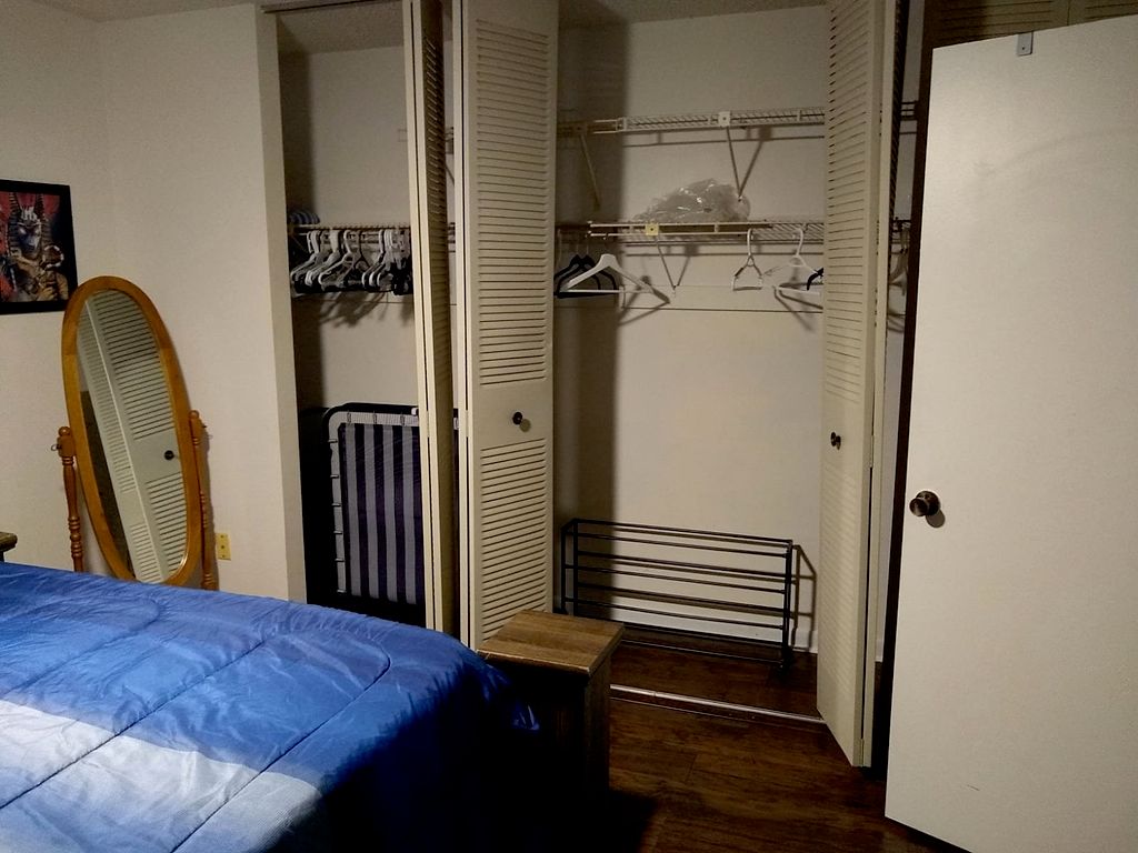 Closet ready for first guest