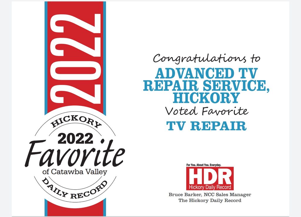 Thank you Catawba Valley for Voting Us Favorite TV