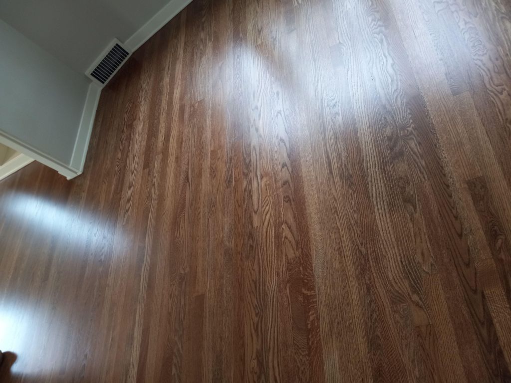 Sand, stain, and finish complet