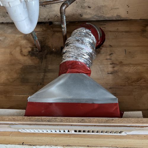 New heating vent to replace wood vent