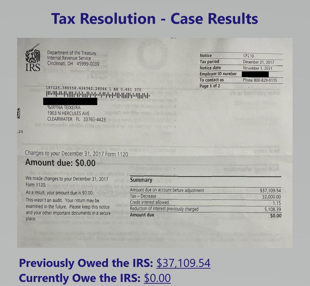 Before and After Tax Resolution