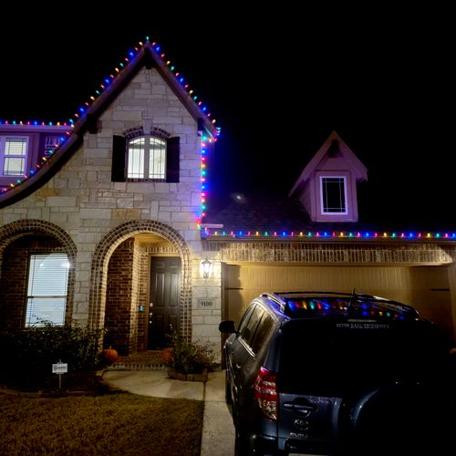 Alex did a great job with our holiday lights, I de