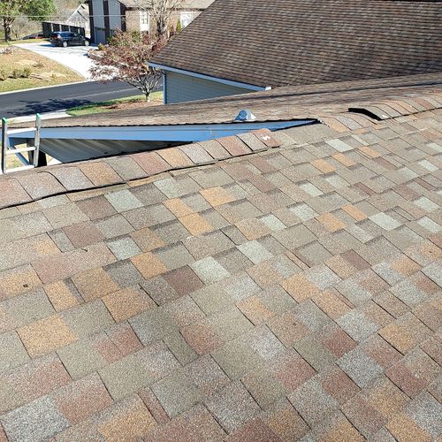 Repair to sagging roof 