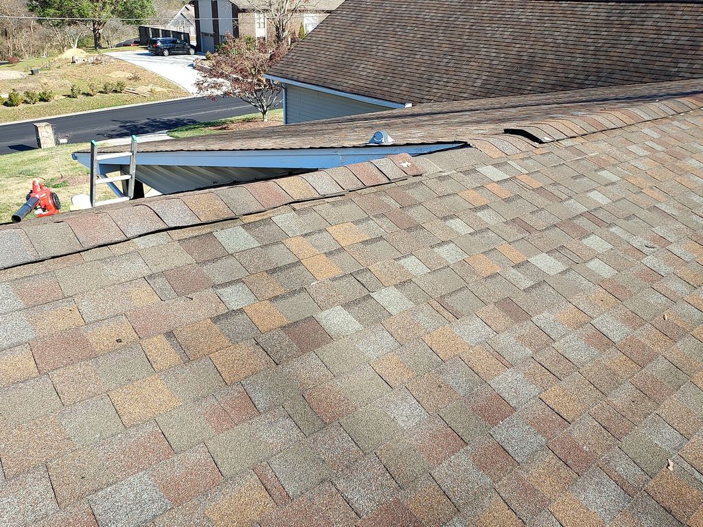 Repair to sagging roof 