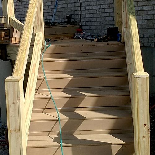 Deck Staircase Build