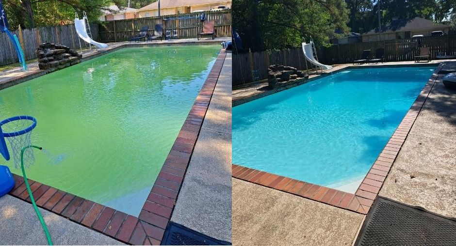Another pool that is now sparkling clean!