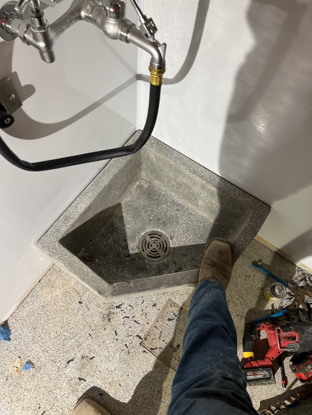 Mop sink. 