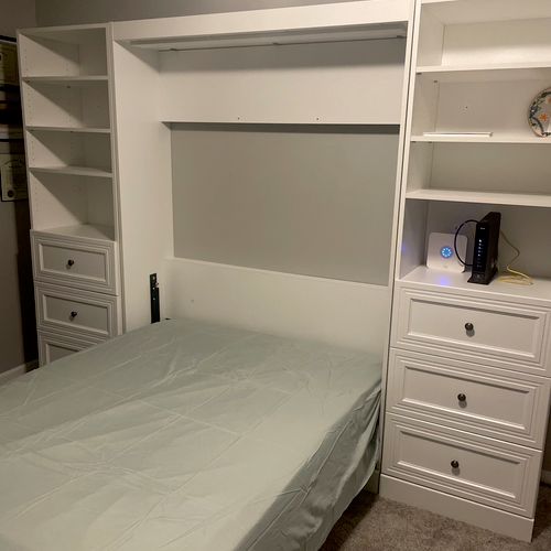 Amazing work! We had him build a Murphy bed with t