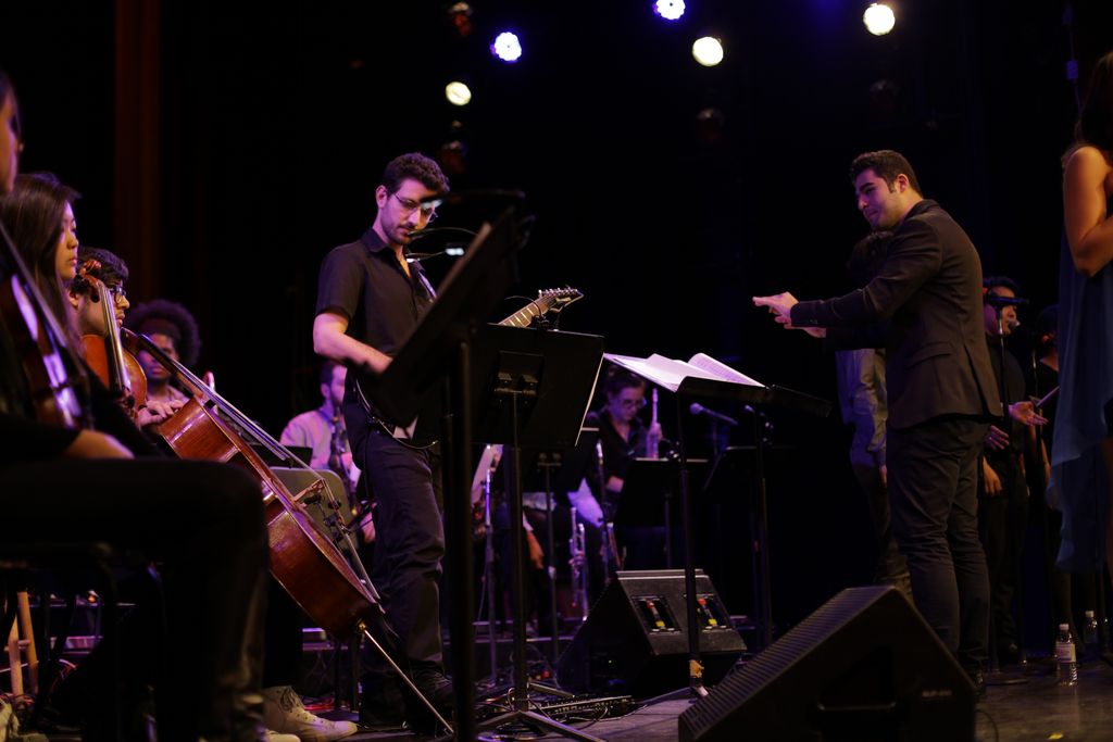 Conducting the Berklee College of Music Orchestra