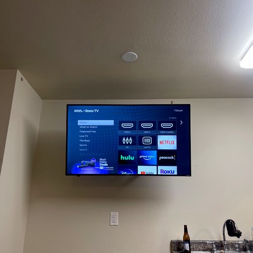 Was in a bit of a time crunch to have a tv mounted