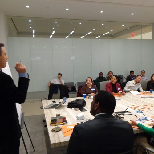Steven leads sales seminar in New York City